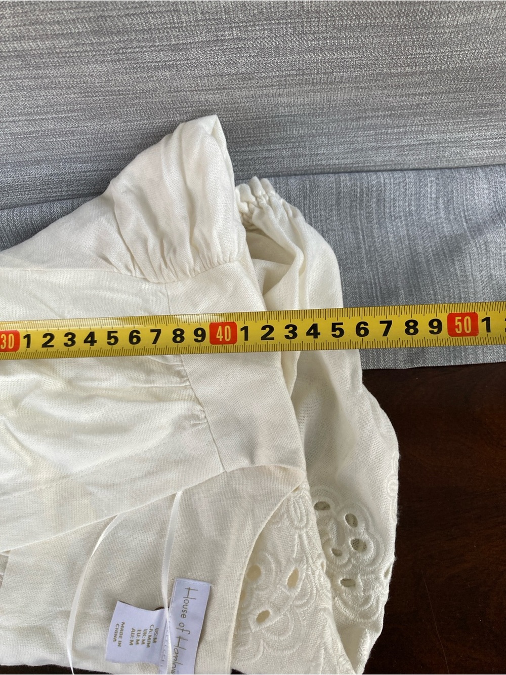 House of Harlow linen top cream - Picture 8 of 8